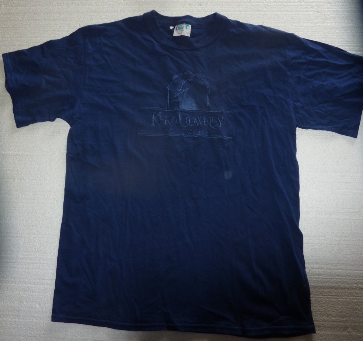 Ker & Downey Botswana Wildlife Safari T Shirt Embroidered Graphic Size L C-39