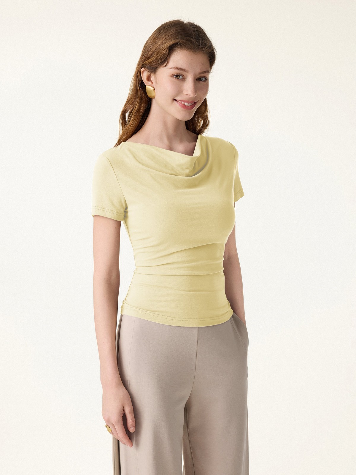 OGL SkinKiss Multi-Wear Cowl Neck Cooling Summer Tee