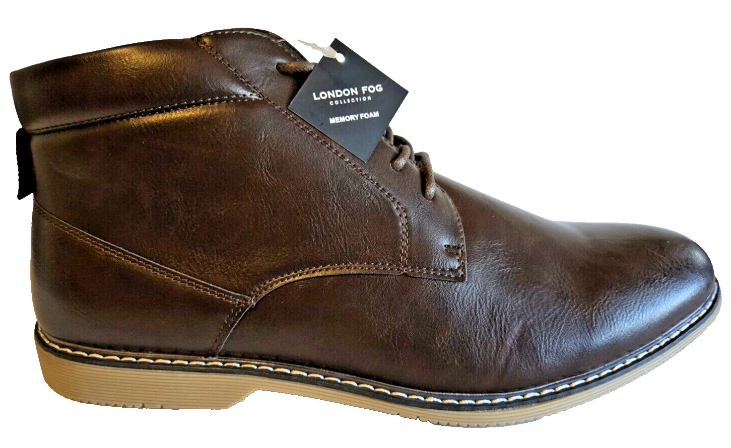 London Fog Collection Brown Boots TYLER CHUKKA CL30578M-E Men’s Size 10 NIB