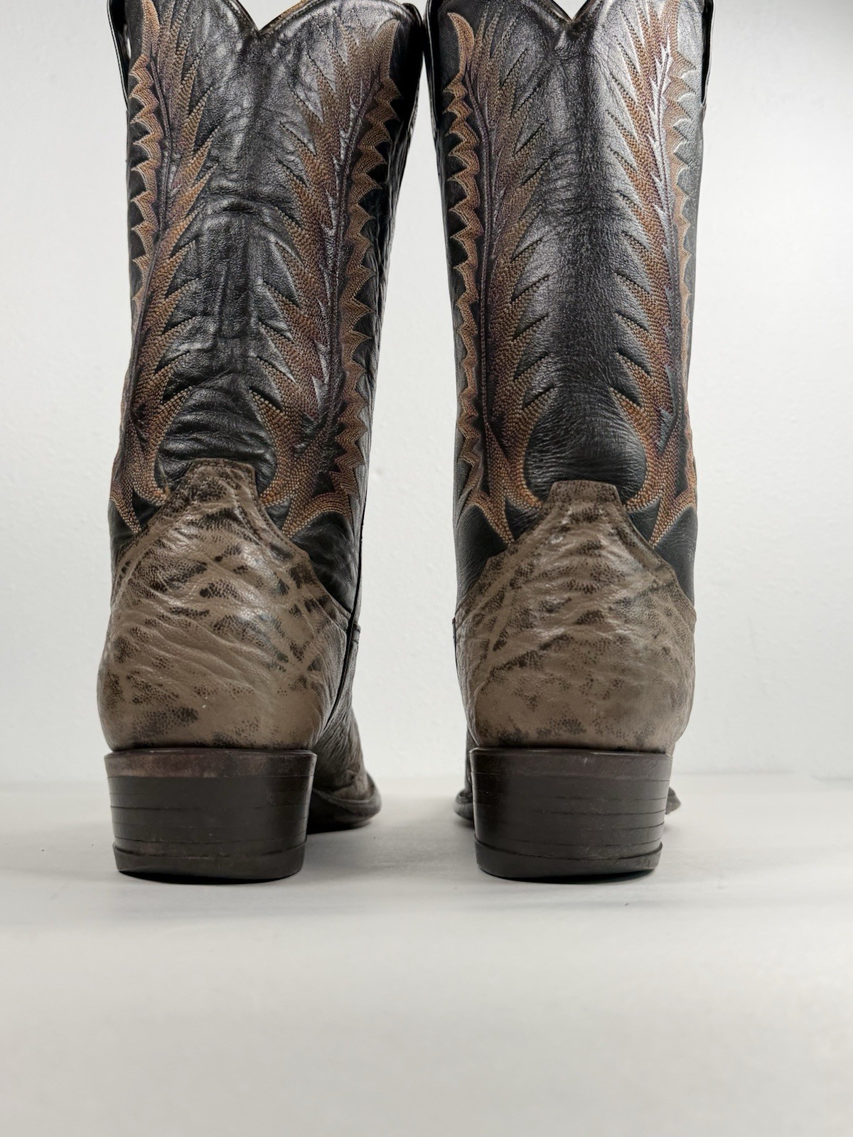 Vintage Men’s Tony Lama Exotic Western Boots Size 10 D 8601 Boots Made In USA
