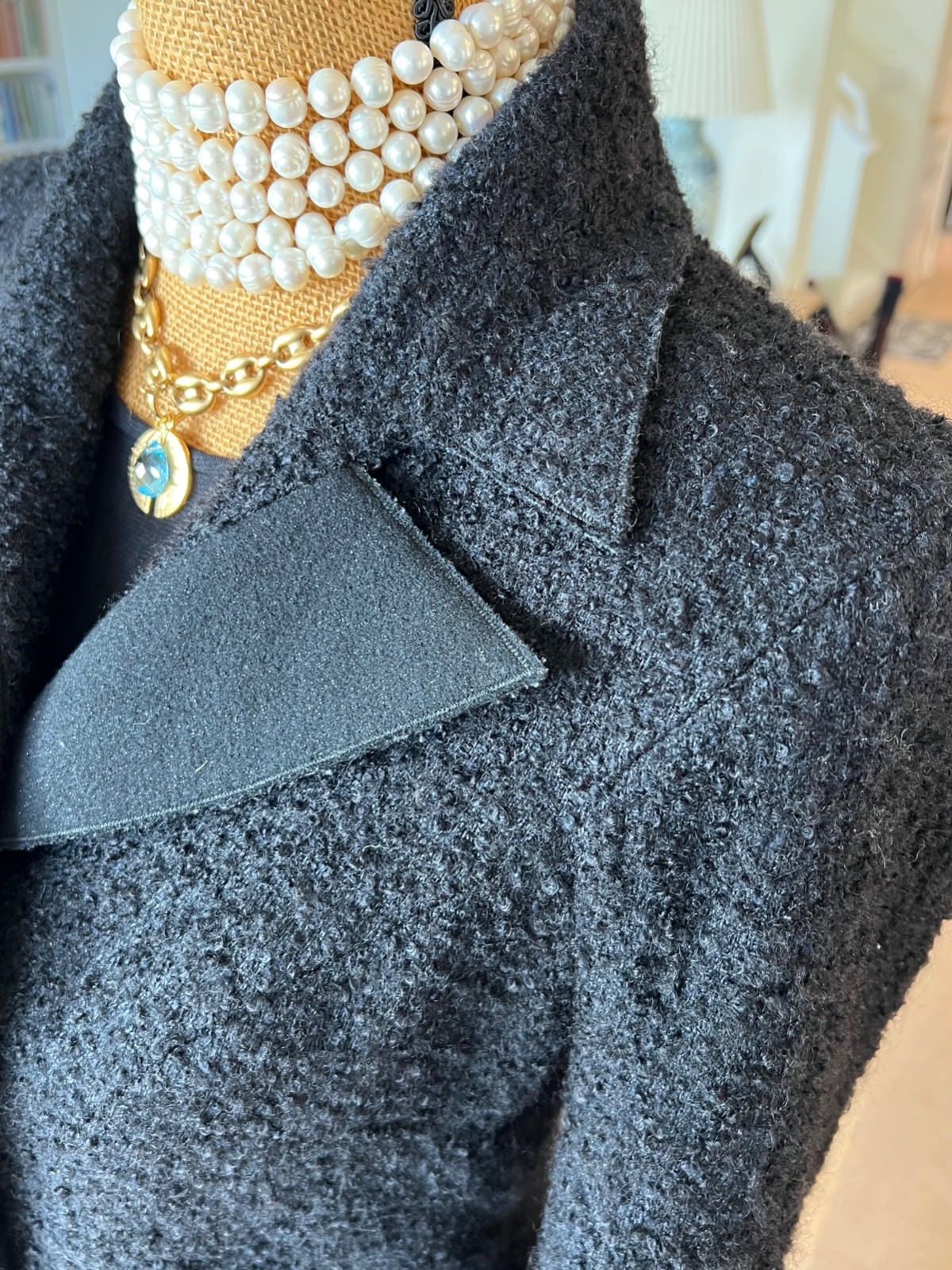 Authentic Chanel Little Black Jacket P36756W04386 Jacket #241-004-024-6623