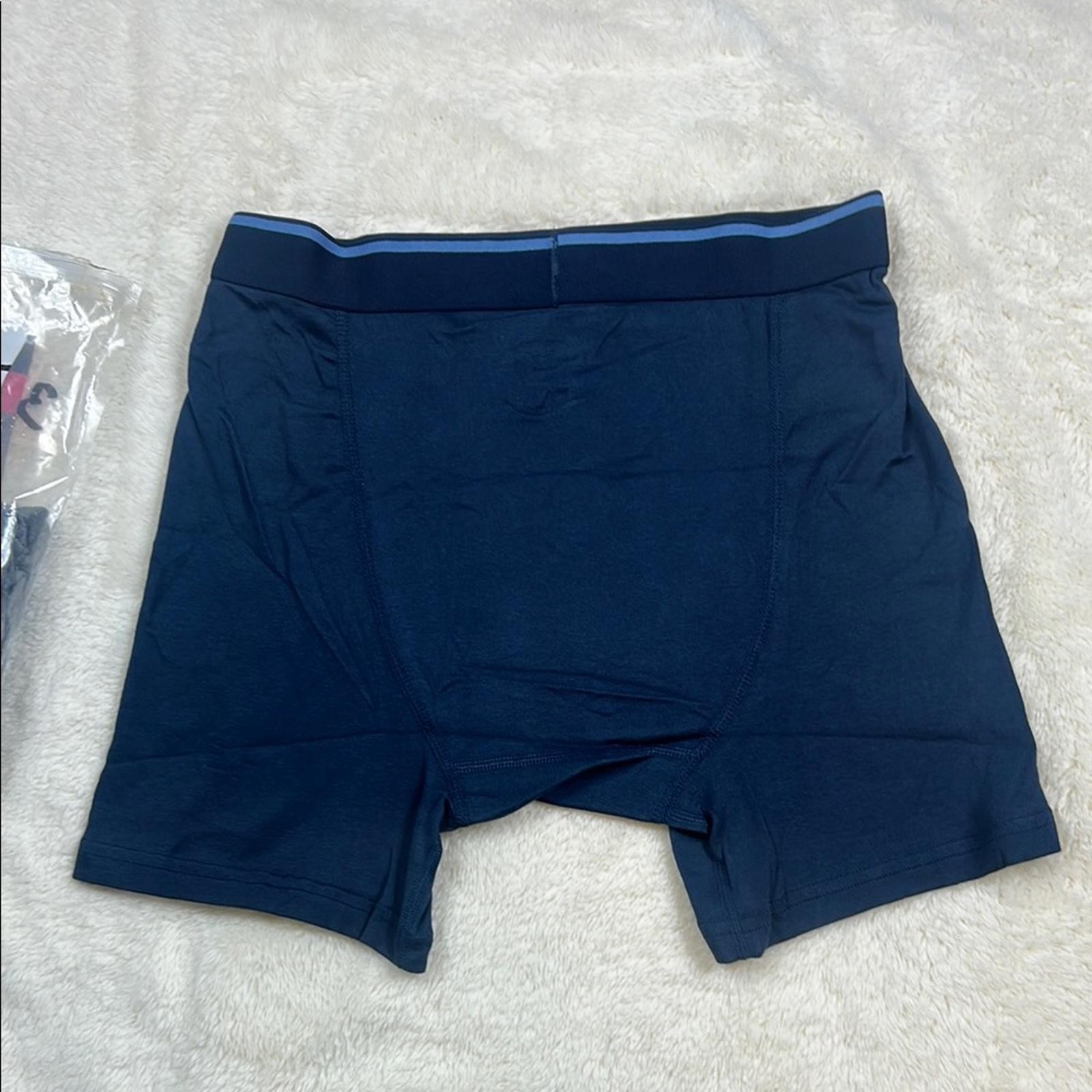 Kirkland Signature Men’s Blue Boxer Briefs Medium Premium Stretch Underwear