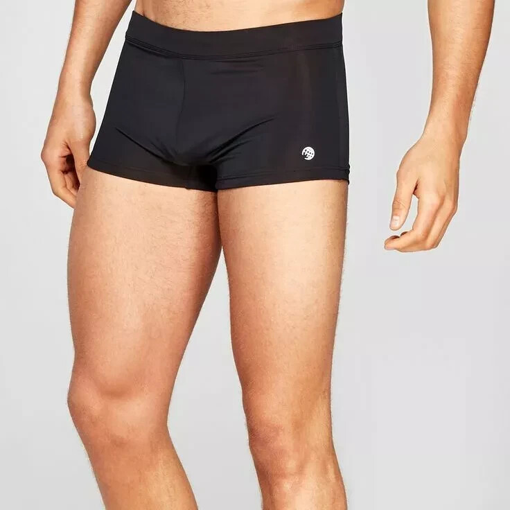 Men’s Evolve by 2(X) IST Knit Swim Trunk Black BOY SHORTS UNDERWEAR