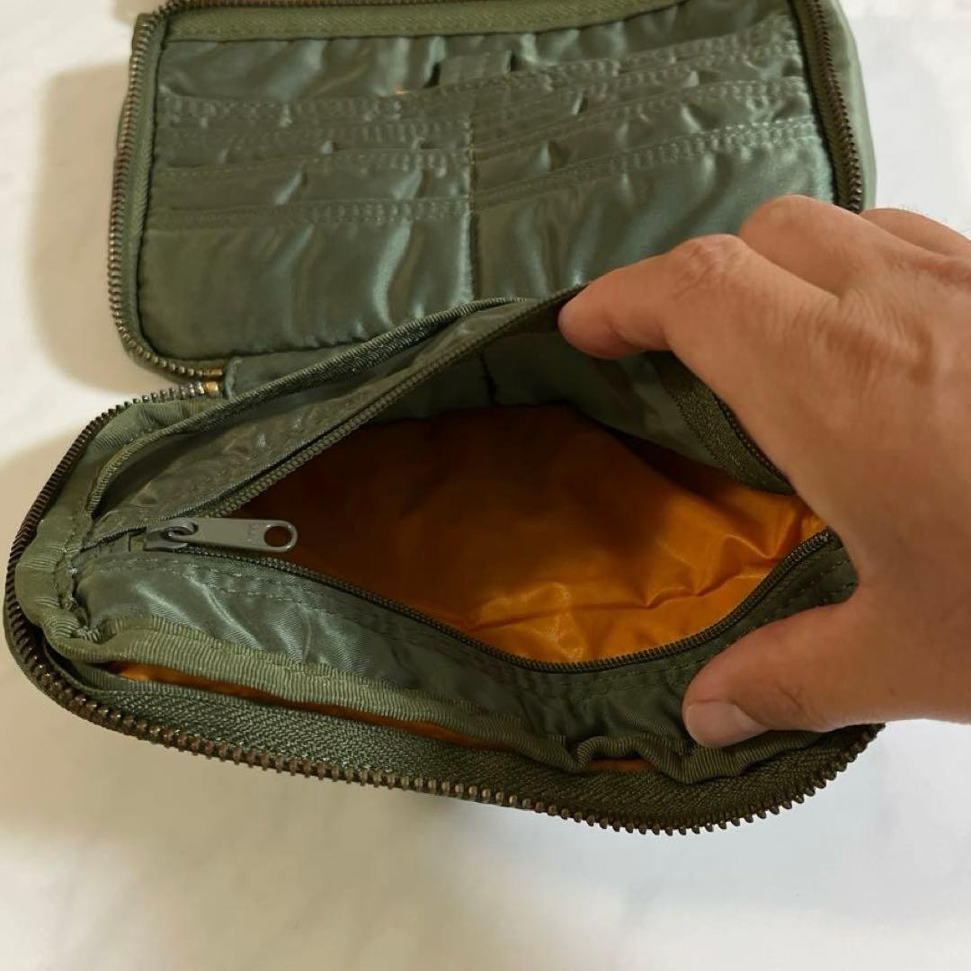 Porter Yoshida Tanker Shoulder Bag Sage Green Nylon Small Approx 7.9×5.1in Japan