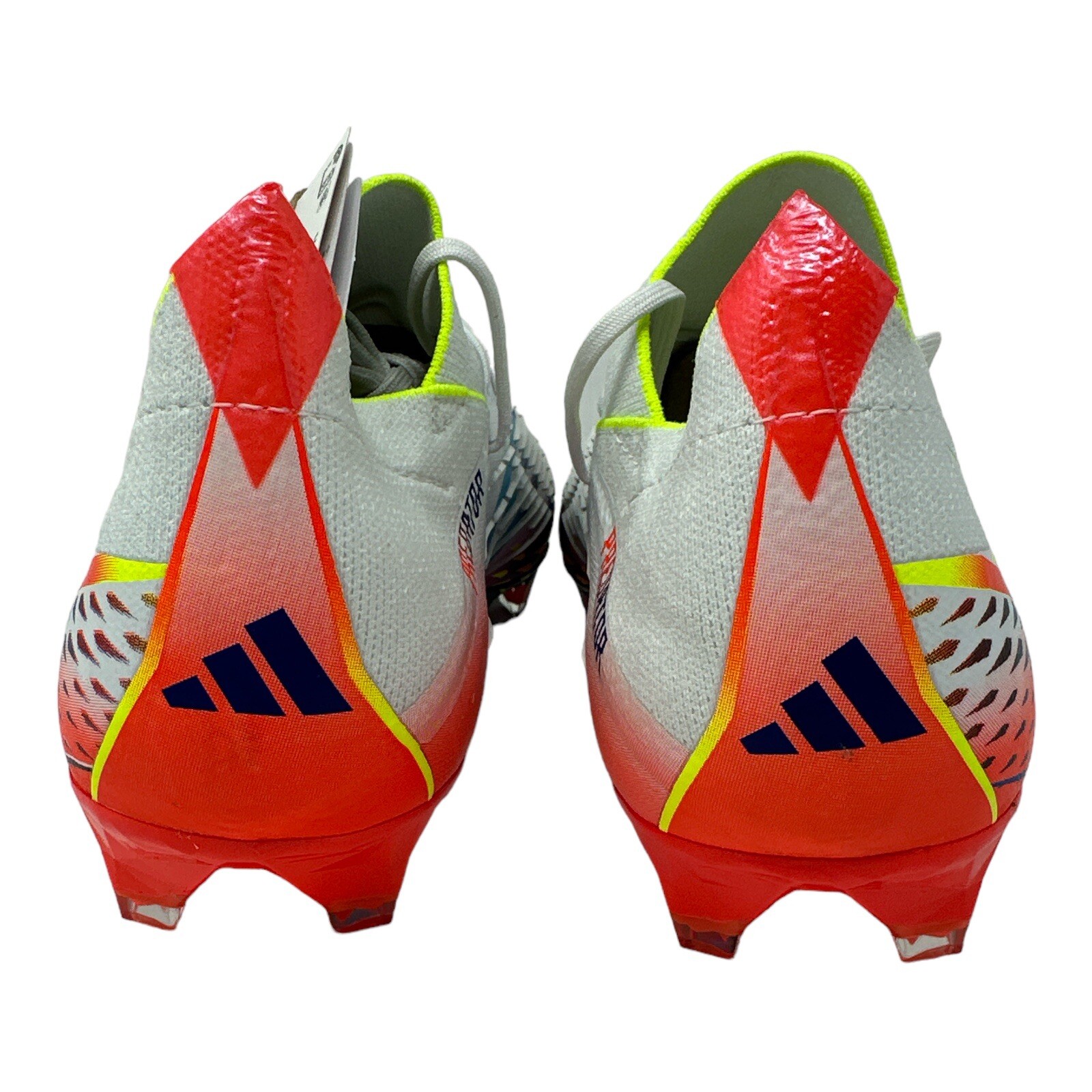 Adidas Predator Edge .1 L FG Men’s Cleats Size 9 White Yellow Blue Soccer GW1022