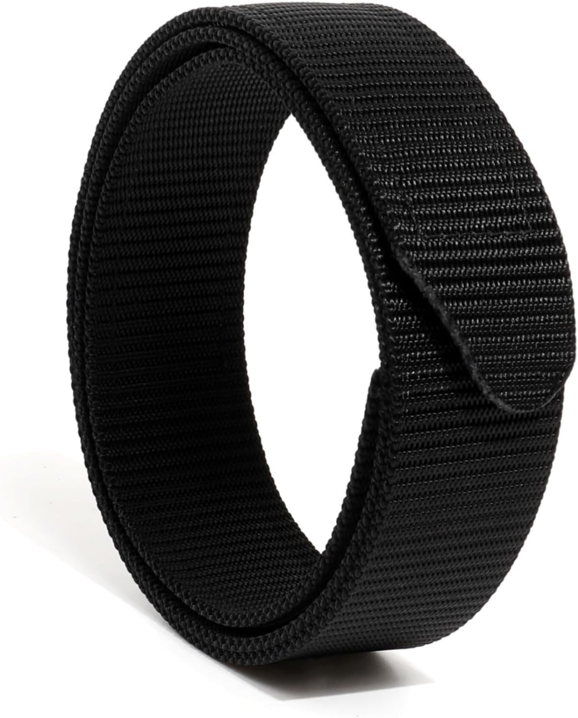 TACNEX No-Scratch Nylon Belt 1 3/8″ No Metal Buckle Belt W/Hook & Loop Closure T