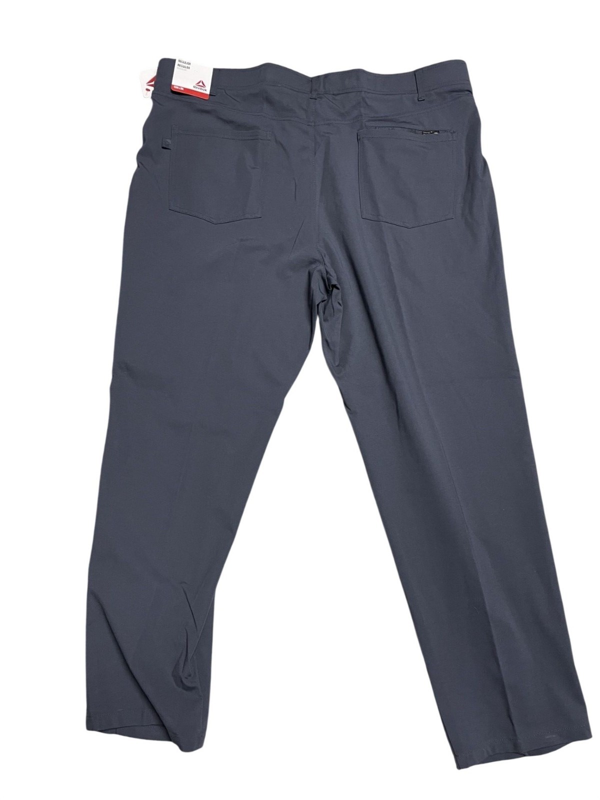 Reebok Mens 5-Pocket Stretch Pants 42×30 Nylon Blend Ebony Color