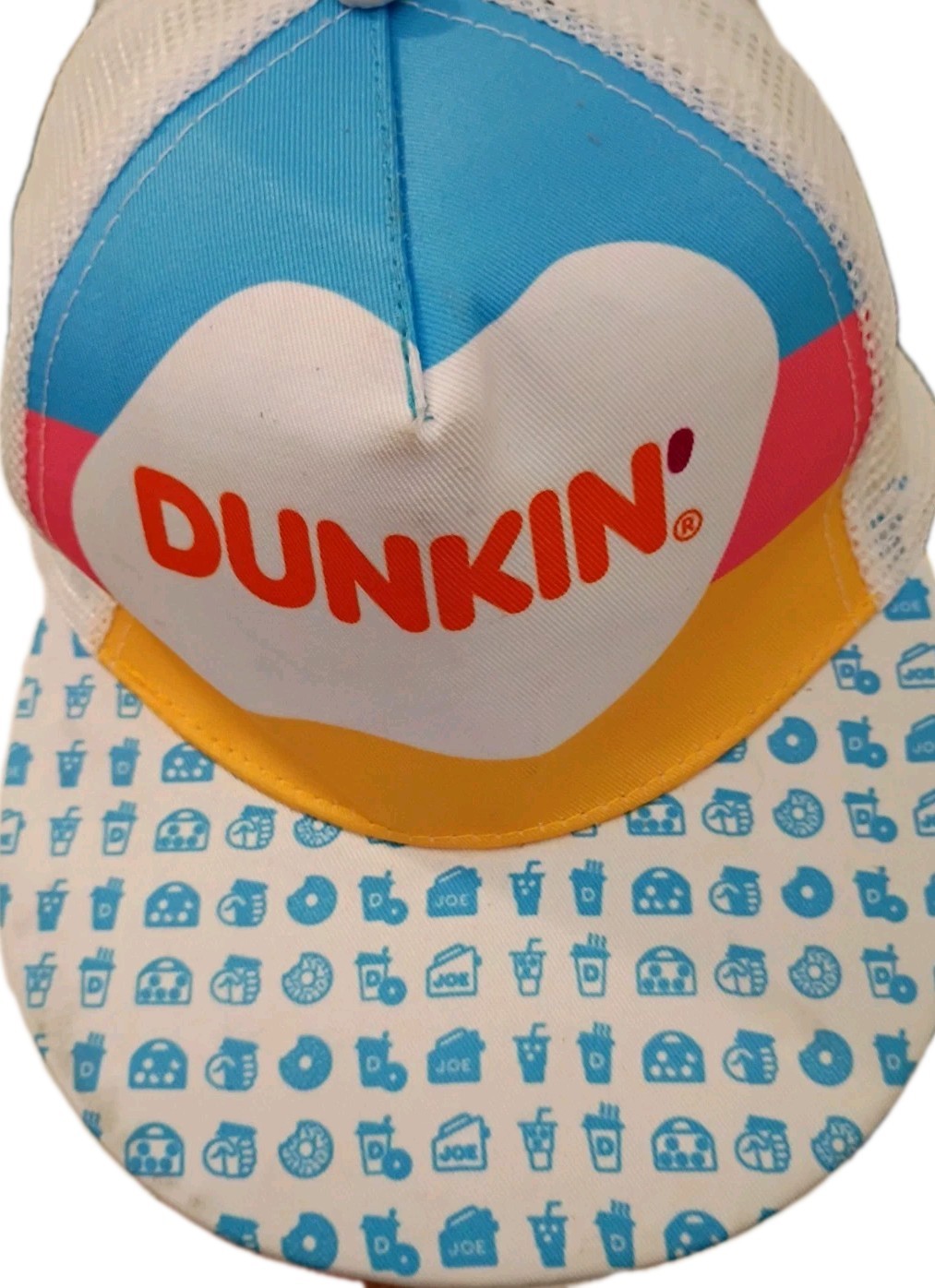 Dunkin’ Donuts Summer Promotional Hat SnapBack Trucker Cap Adjustable Coffee