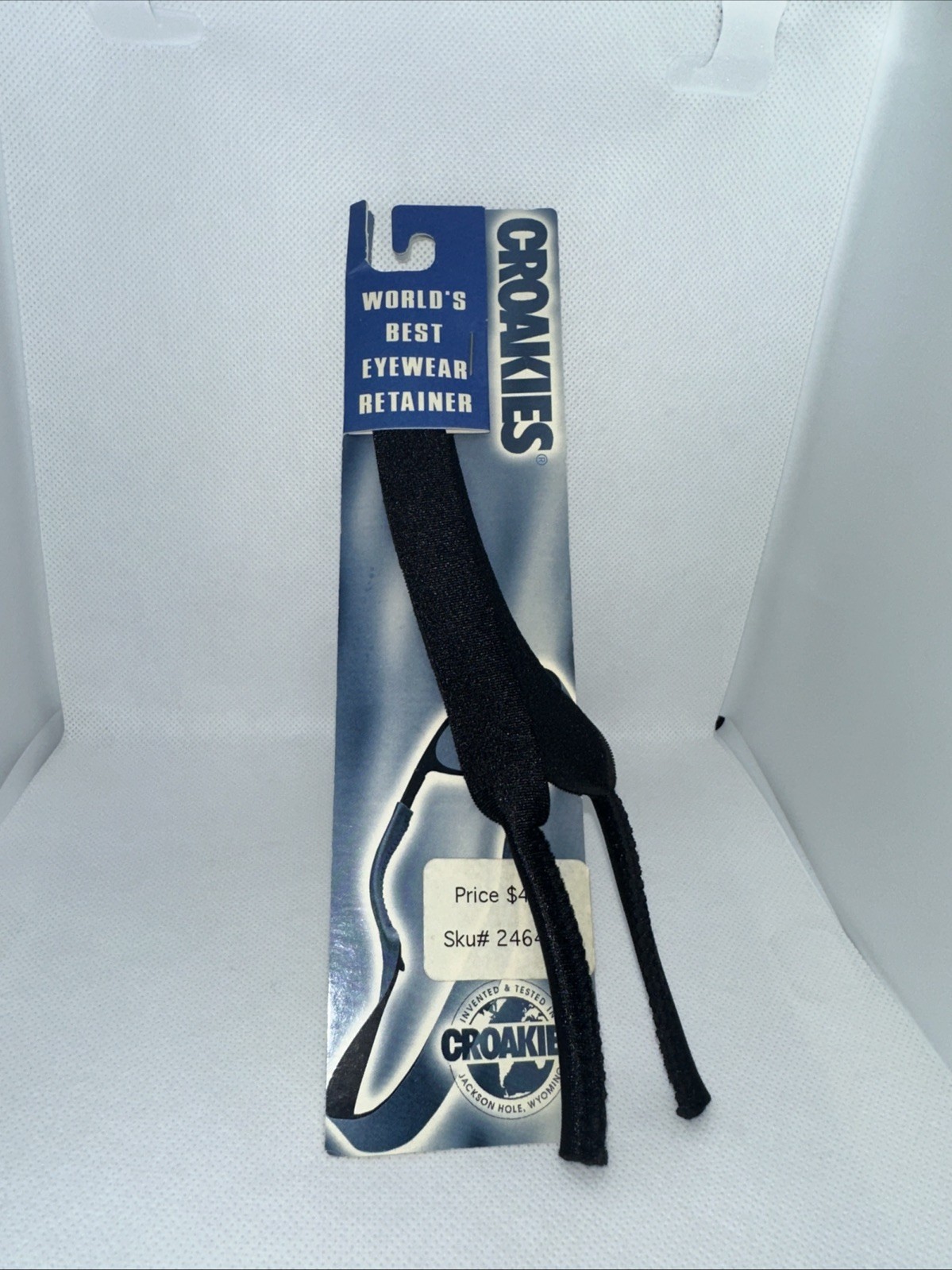 Croakies Eyewear Retainer Black Sunglasses Strap One Size Fits Most