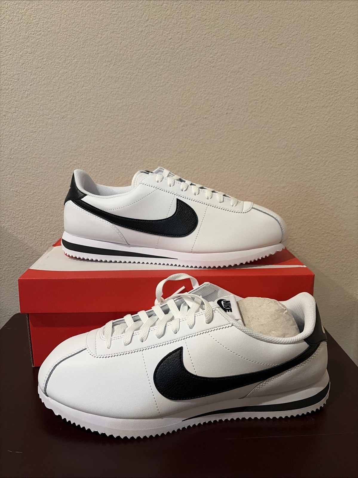 Nike Cortez Men’s Size 12 Sneakers White/Black DM4044-105