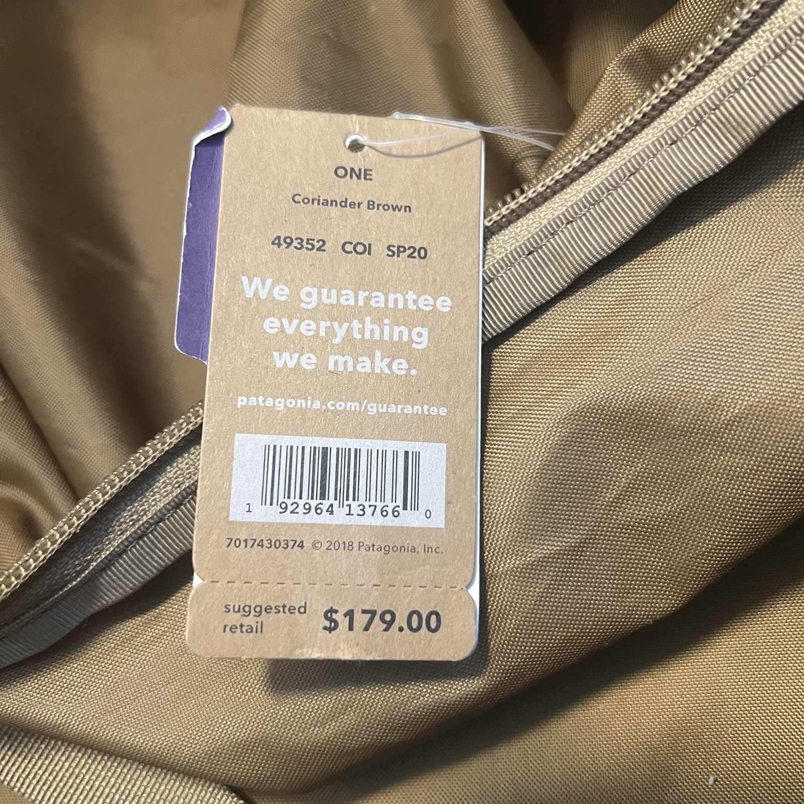 Patagonia Black Hole Duffel Bag 100L Coriander Brown Style No. 49352