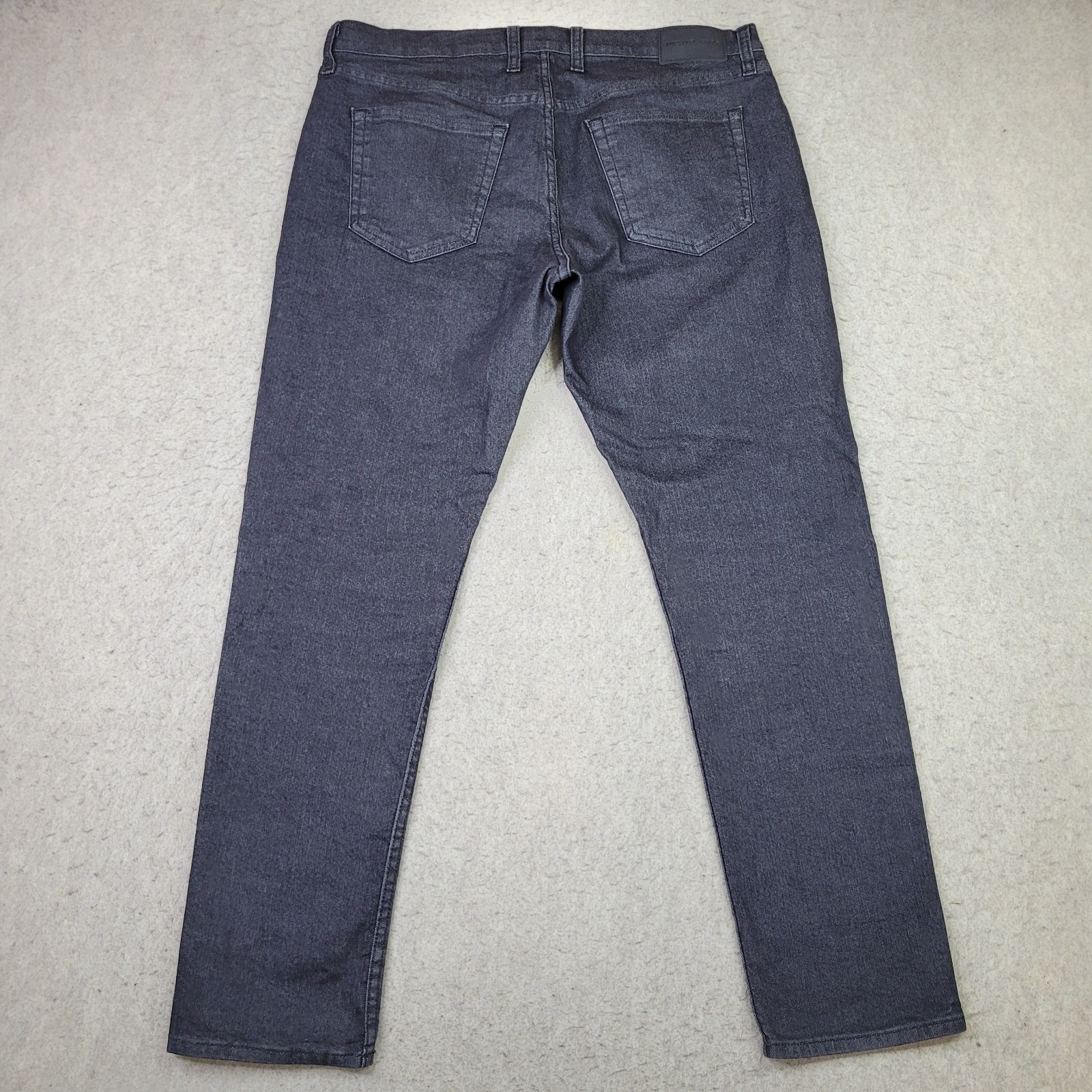 Michael Kors Parker Slim Fit Stretch Black Denim Jeans 36×30 Stretch NEW