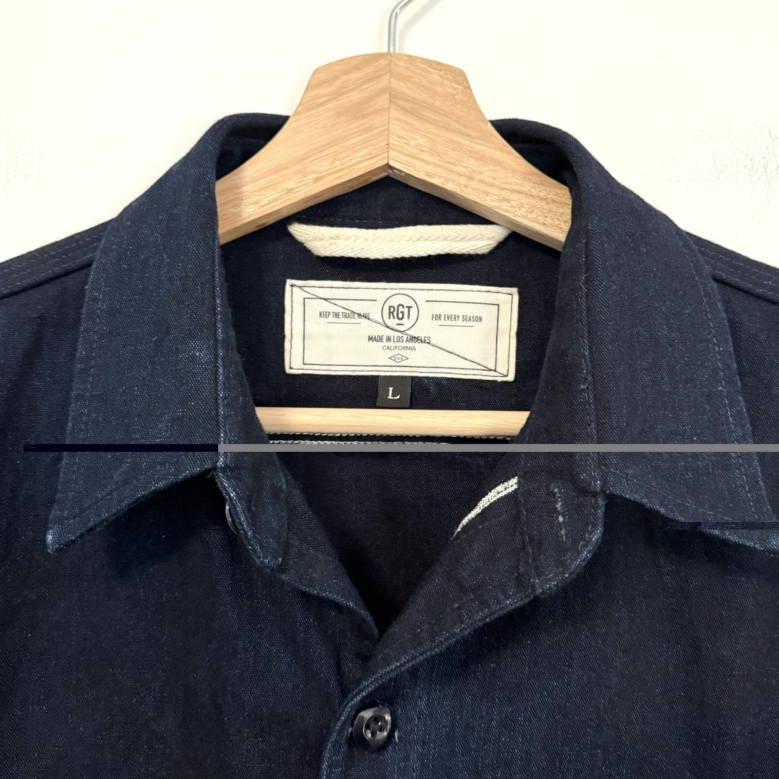 Rogue Territory RGT Japanese Selvedge Denim Service Shirt Jacket $295 – Large