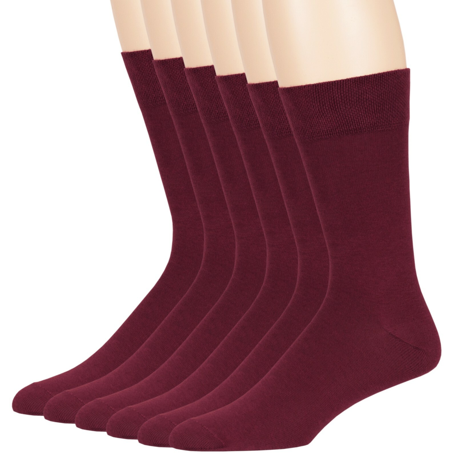 Men’s Cotton 4-6 Pack Dress Socks L/XL Black Brown Khaki Navy Grey Beige Burgund