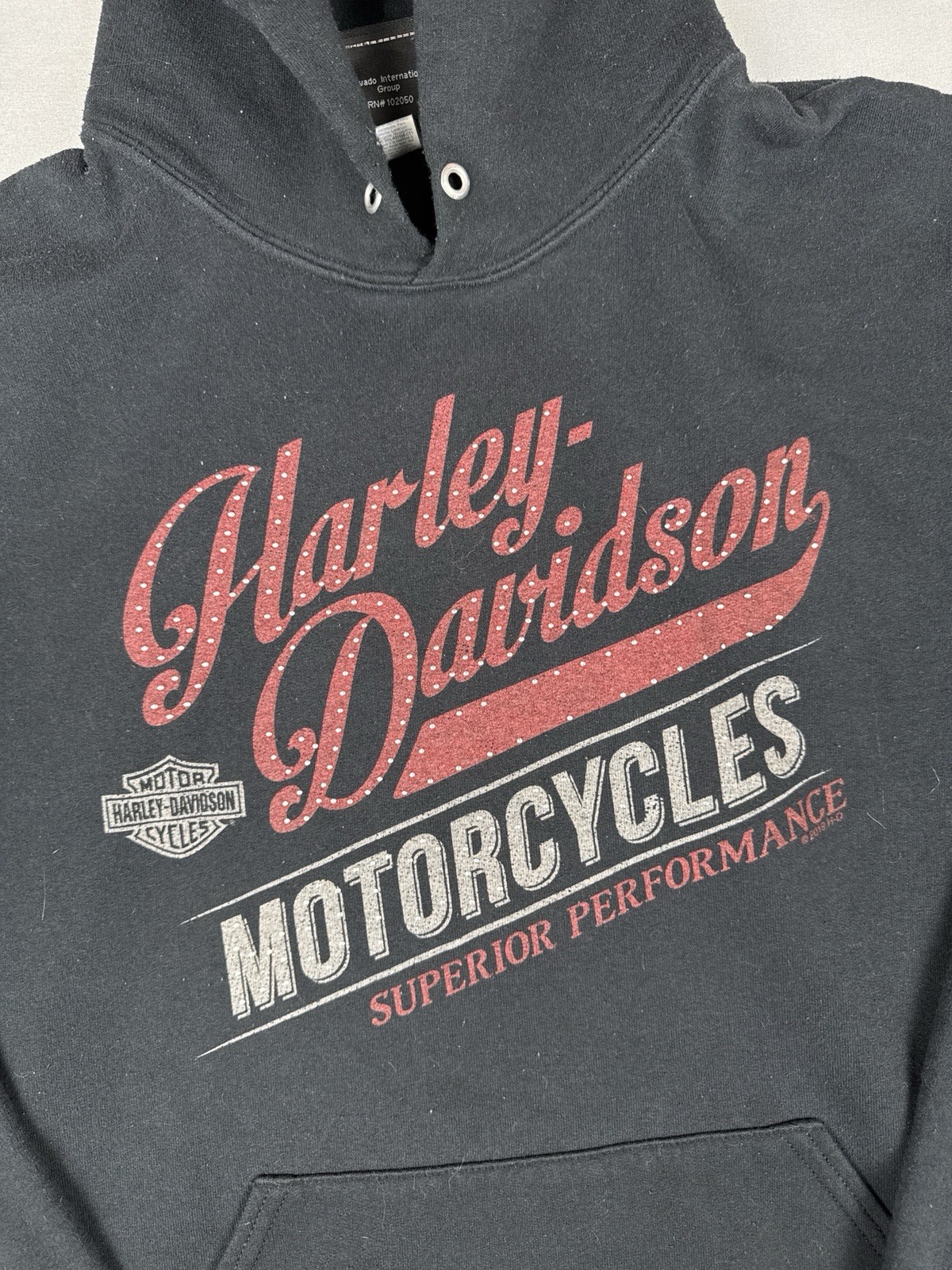 Harley Davidson Chippewa Falls Wisconsin Hoodie Eagle Biker Pullover M