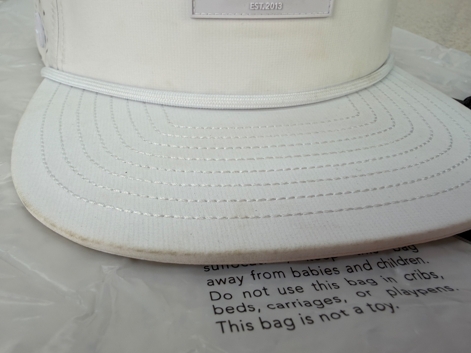 Limited Edition Melin Hydro Coronado Brick Hat WHWH – WHITE ON WHITE – XL