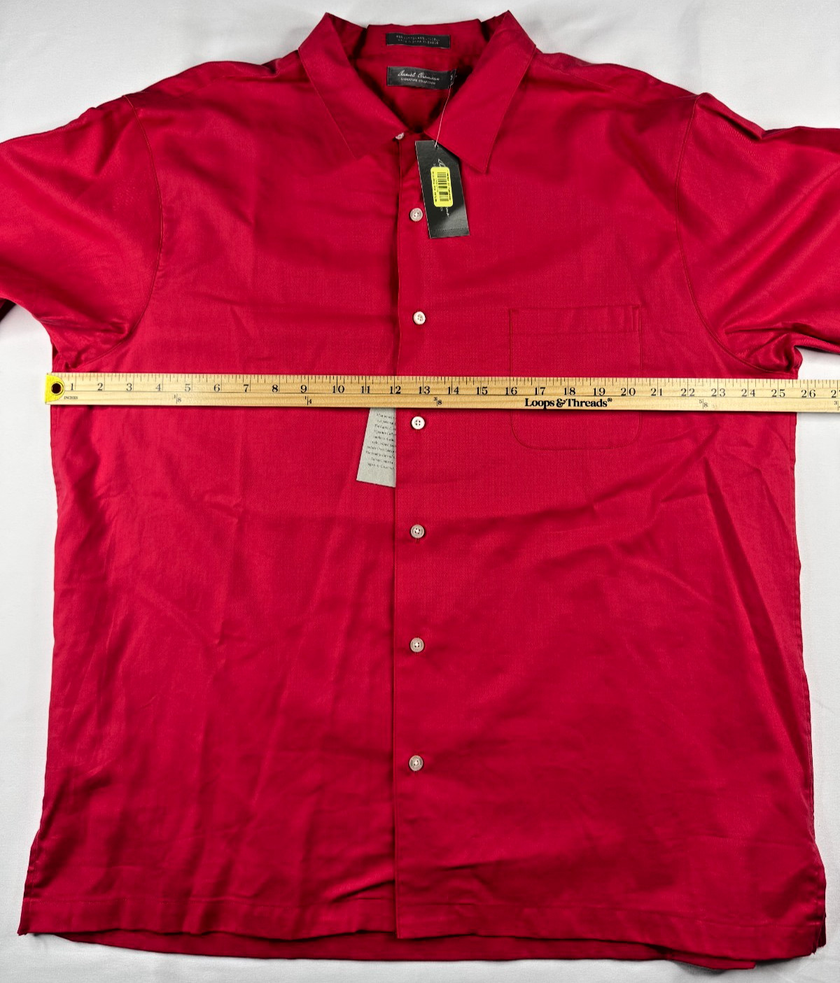 Daniel Cremieux NWT Signature Collection Red Button Up Shirt XL