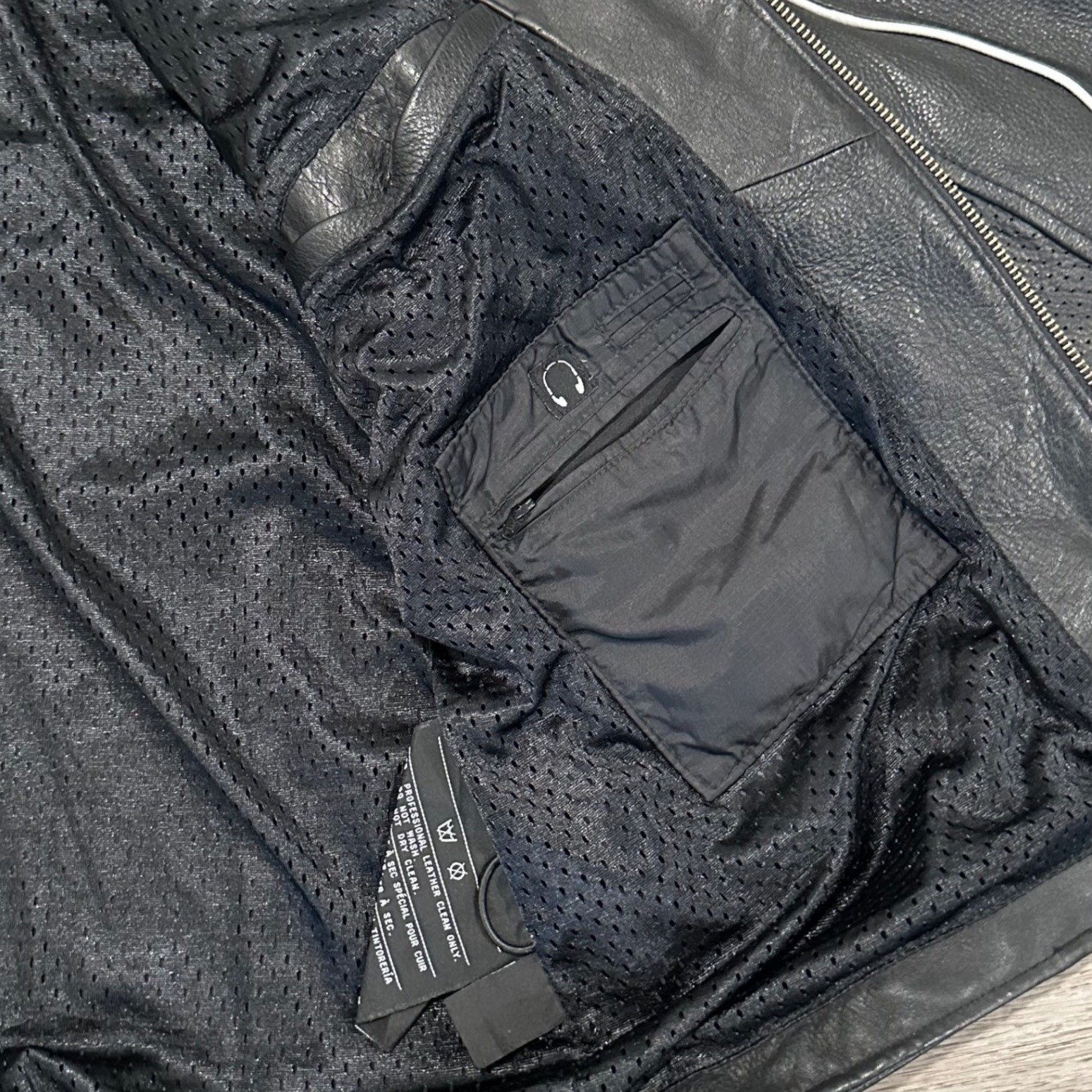 Harley-Davidson Men Genuine Leather Perforated Motorcycle Riding Jacket Black