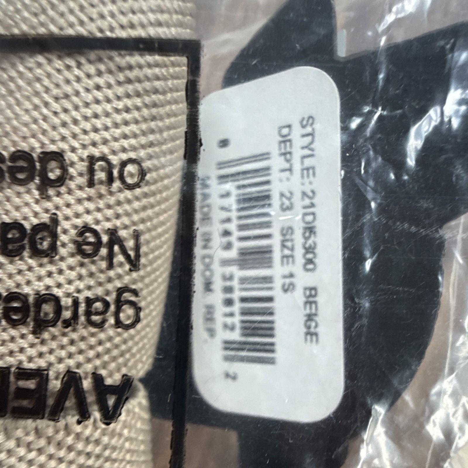 New Unopened Dickies Beige Suspenders Size 1S Adjustable Style 21D15300