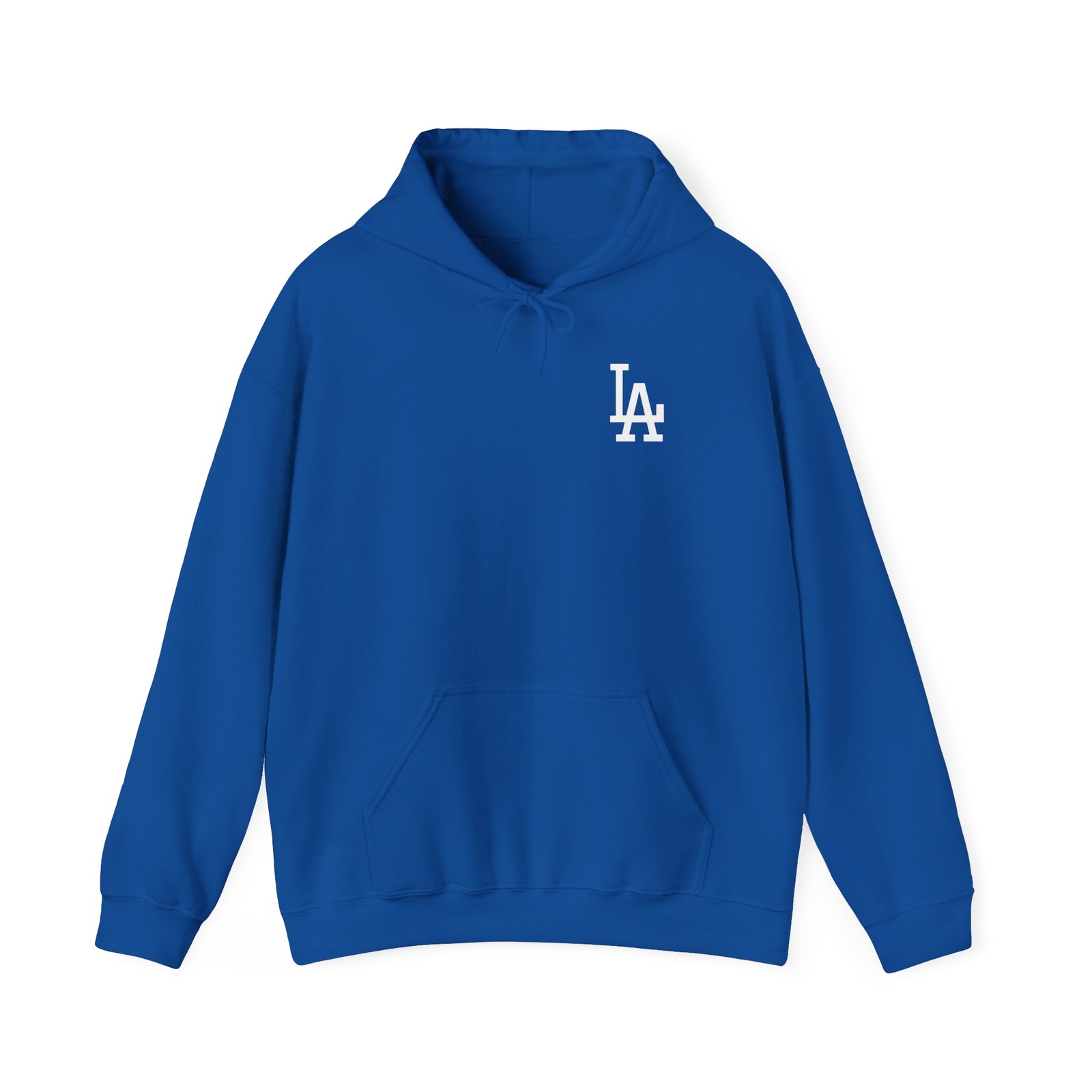 Los Angeles L.A City Logo LA Script Blue Black Baseball Unisex Hoodie Sweatshirt