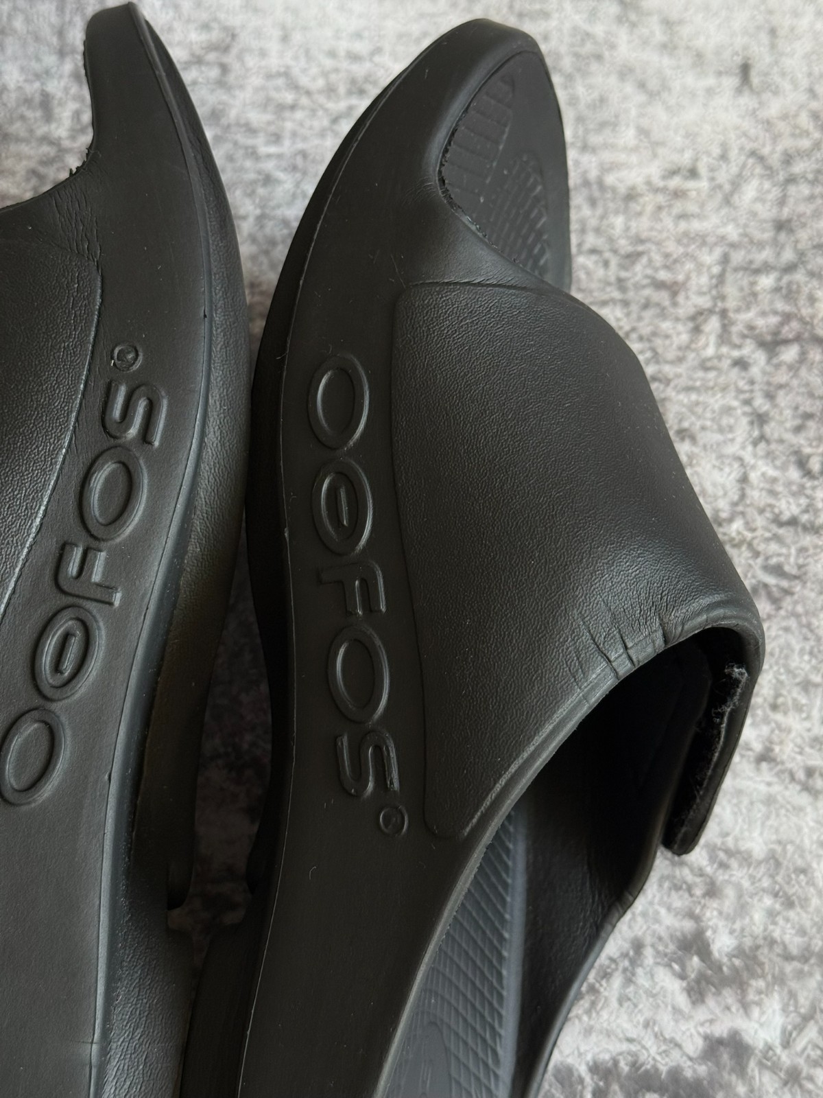 OOFOS OOahh Sport Flex Slide Black Unisex M 10 W 12 EU 43
