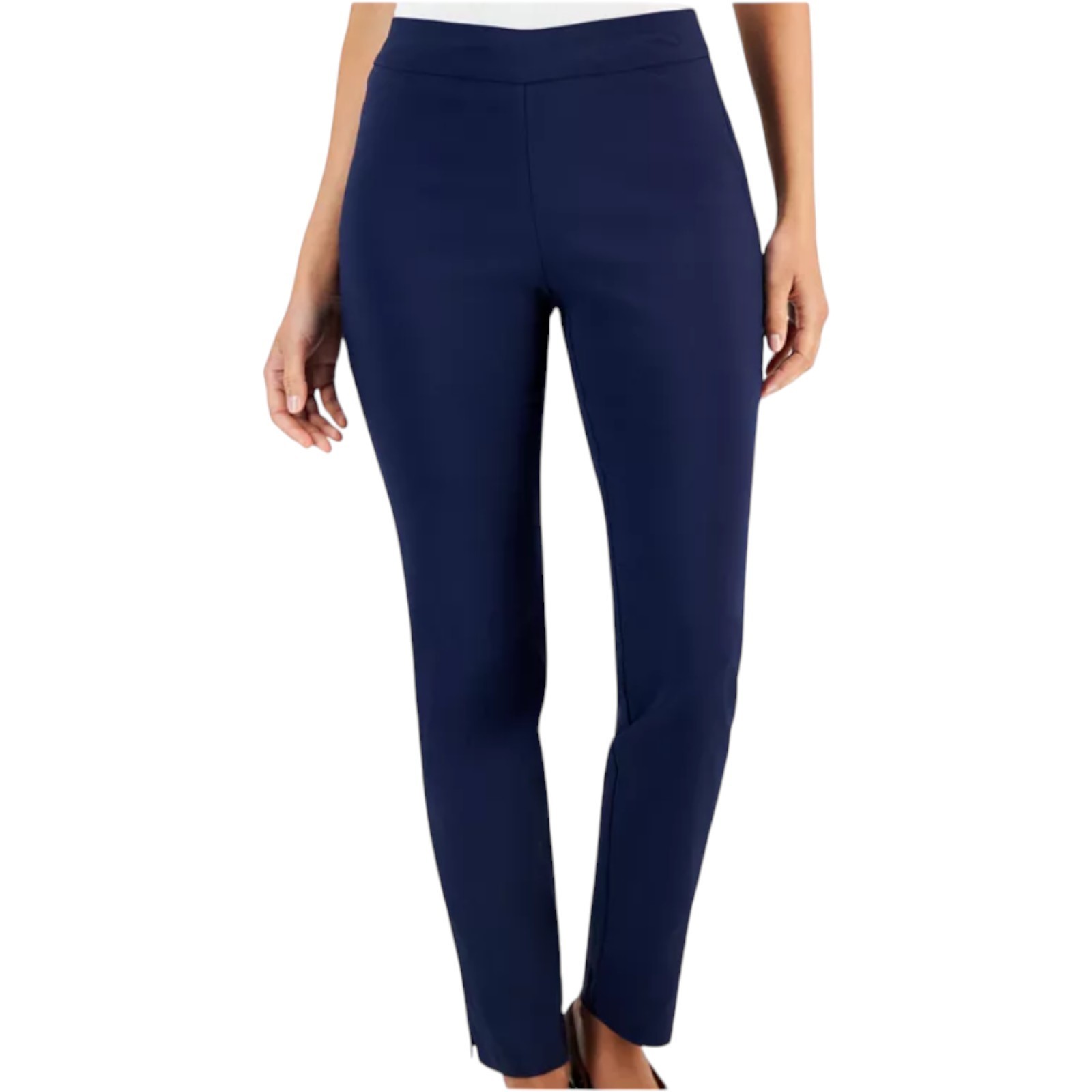 JM Collection Petite Tummy-Control Comfort waistband Pants, Black or Blue