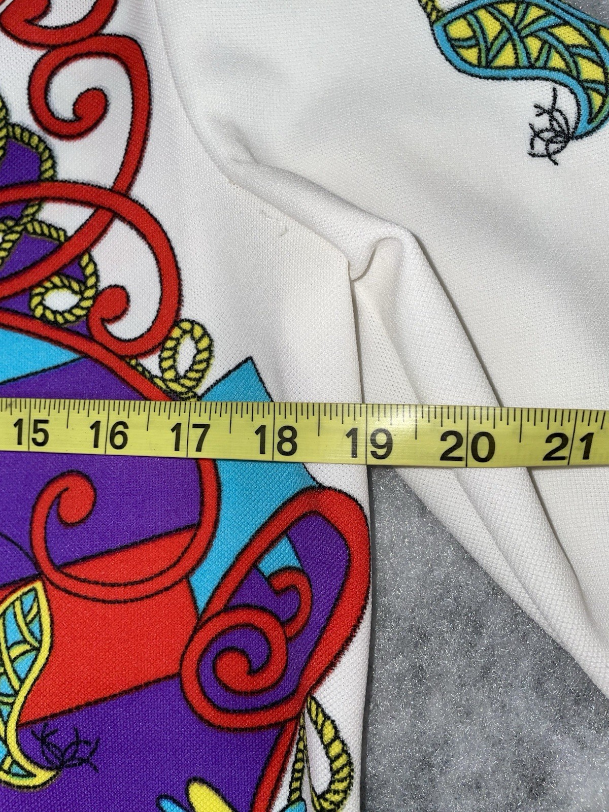 Lady LaRue Fashions Polyester Psychedelic Small 8/10 Blouse