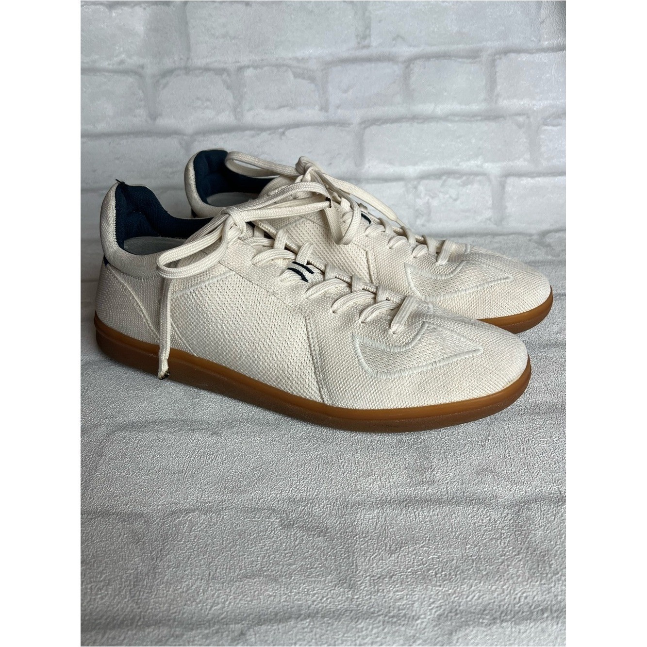 Rothy’s Men’s RS01 Sneakers in Bone athleisure quiet luxury preppy