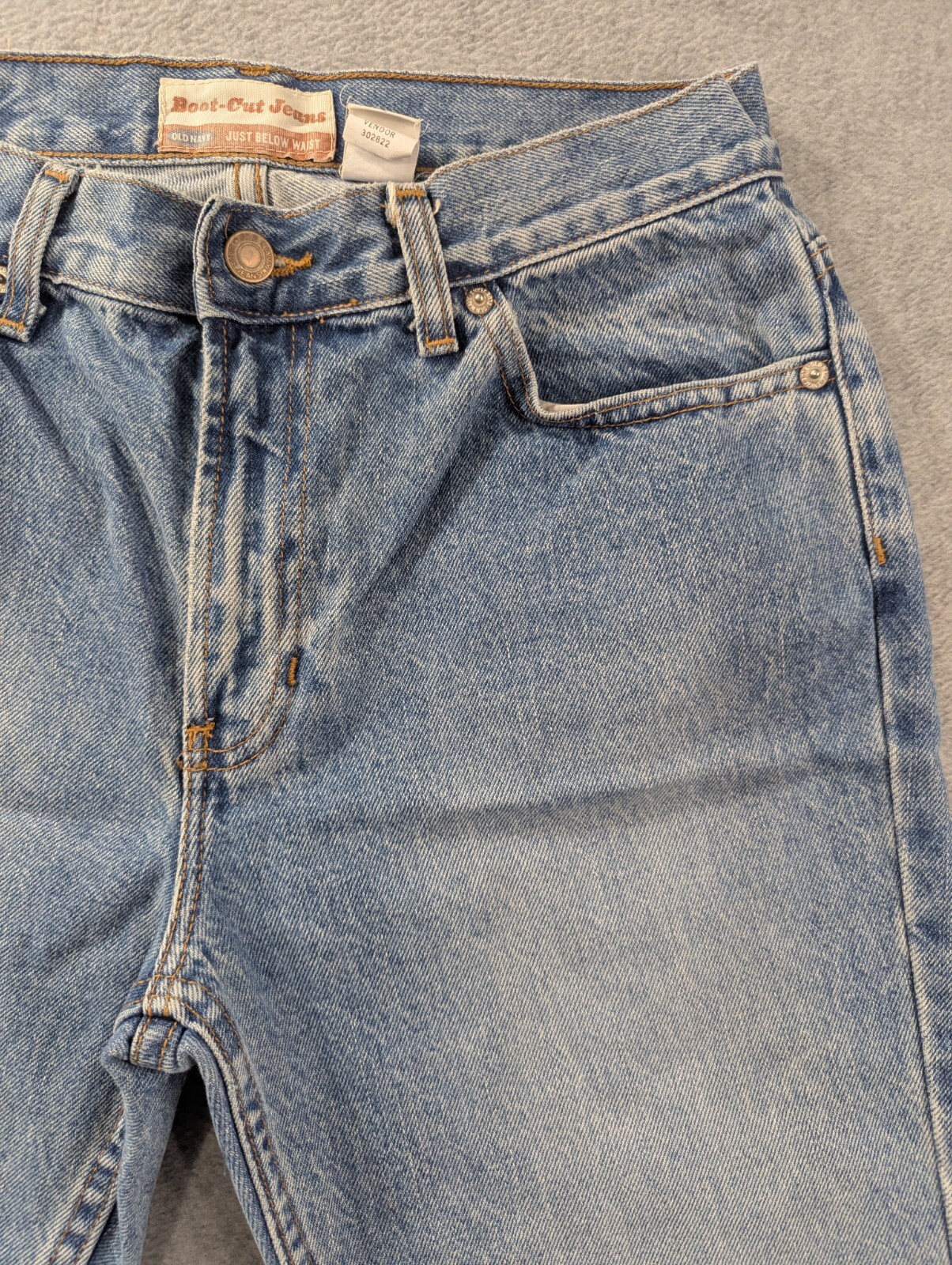 Old Navy Jeans Womens Size 8 Blue Bootcut Just Below Waist 100% Cotton
