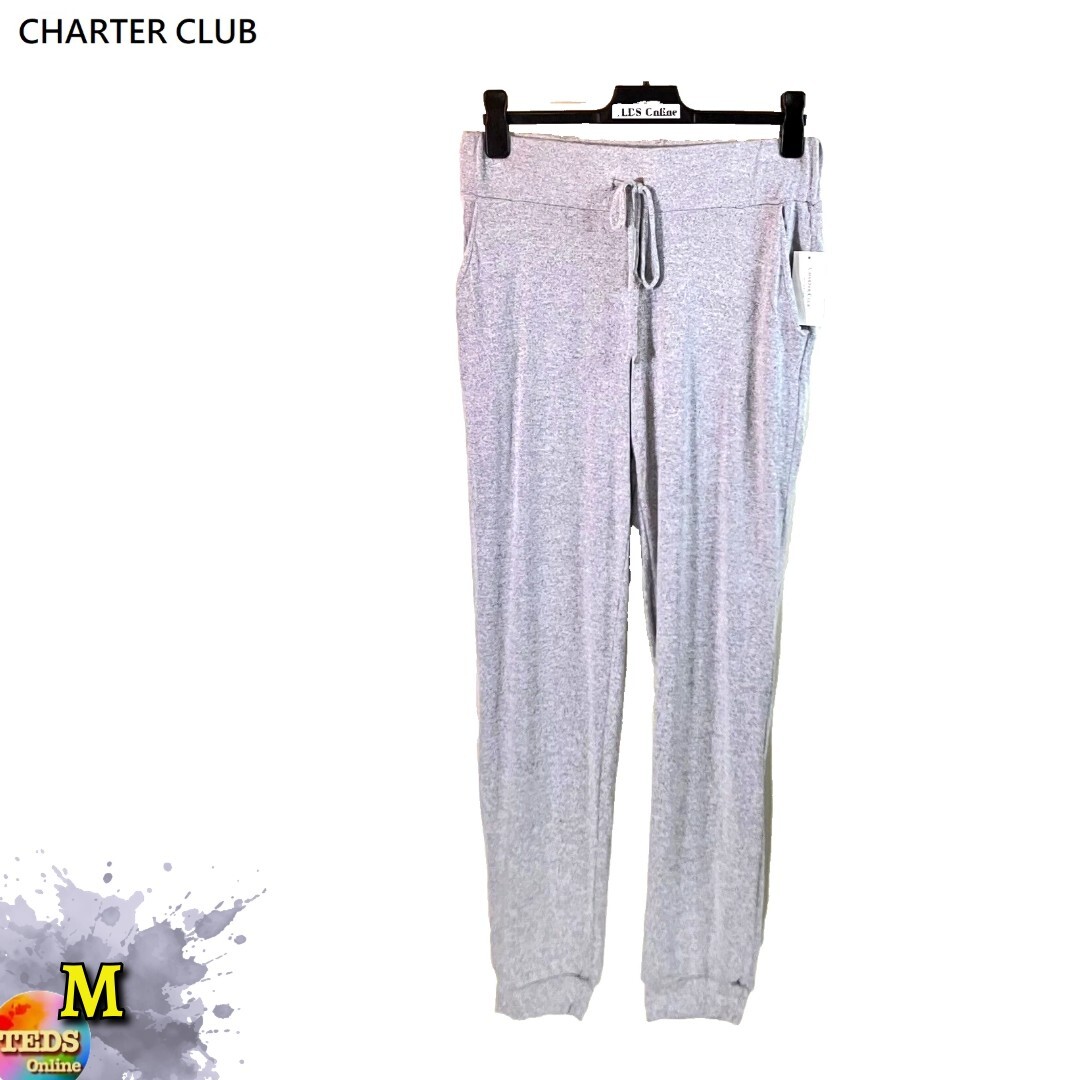 NWT – Charter Club M Super Cozy Pajama Pants Grey 100130936MS $50