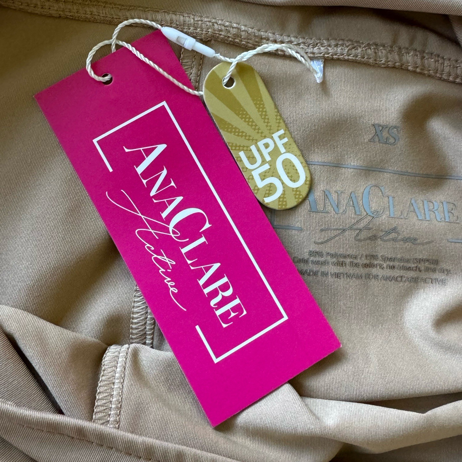 Ana Clare Active Morgan Skort Khaki Faux Wrap Pull On Pocket Size XS – NWT