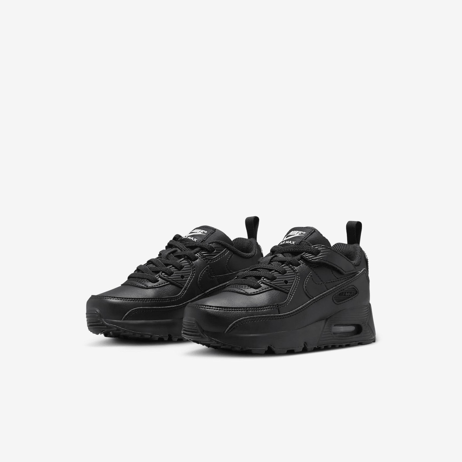 Nike Kids’ Air Max 90 Easy On Shoes – Black/Black/White/Black