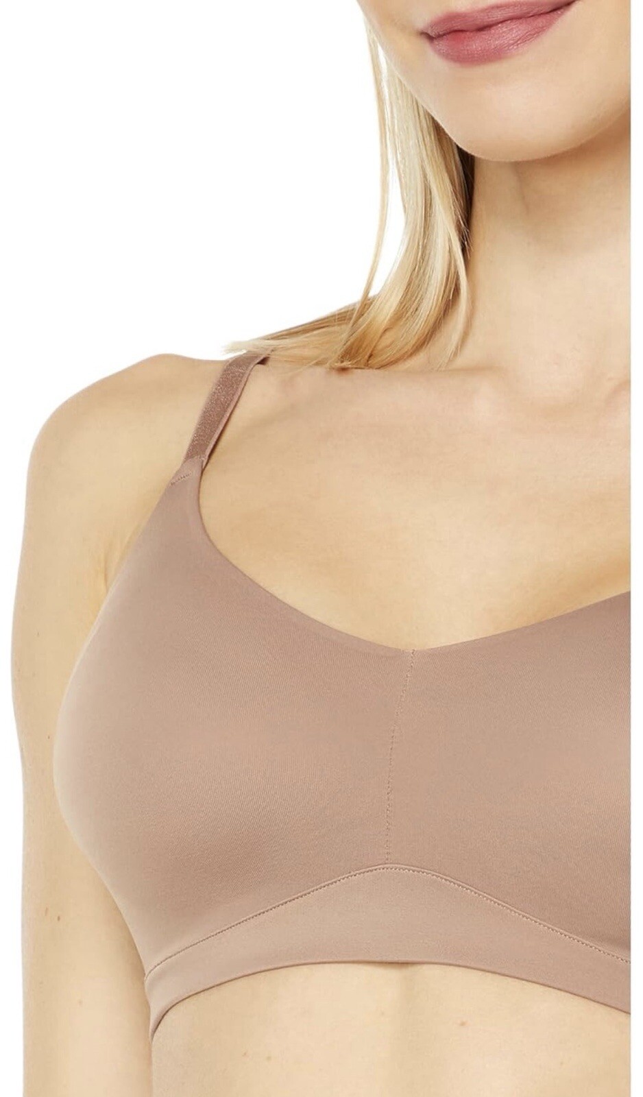 NEW WITH TAGS SPANX 30060R Trifecta Wireless Bra CAFE AU LAIT M D-DD Comfort