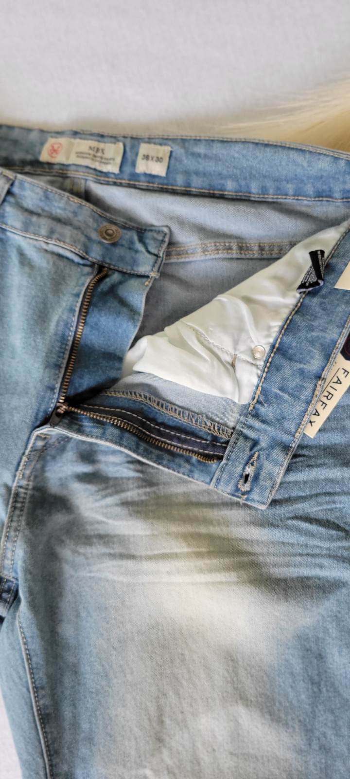 Mbx fairfax slim stretch men’s jeans Style 1 107 800 M656 Color Memory Sz36×30