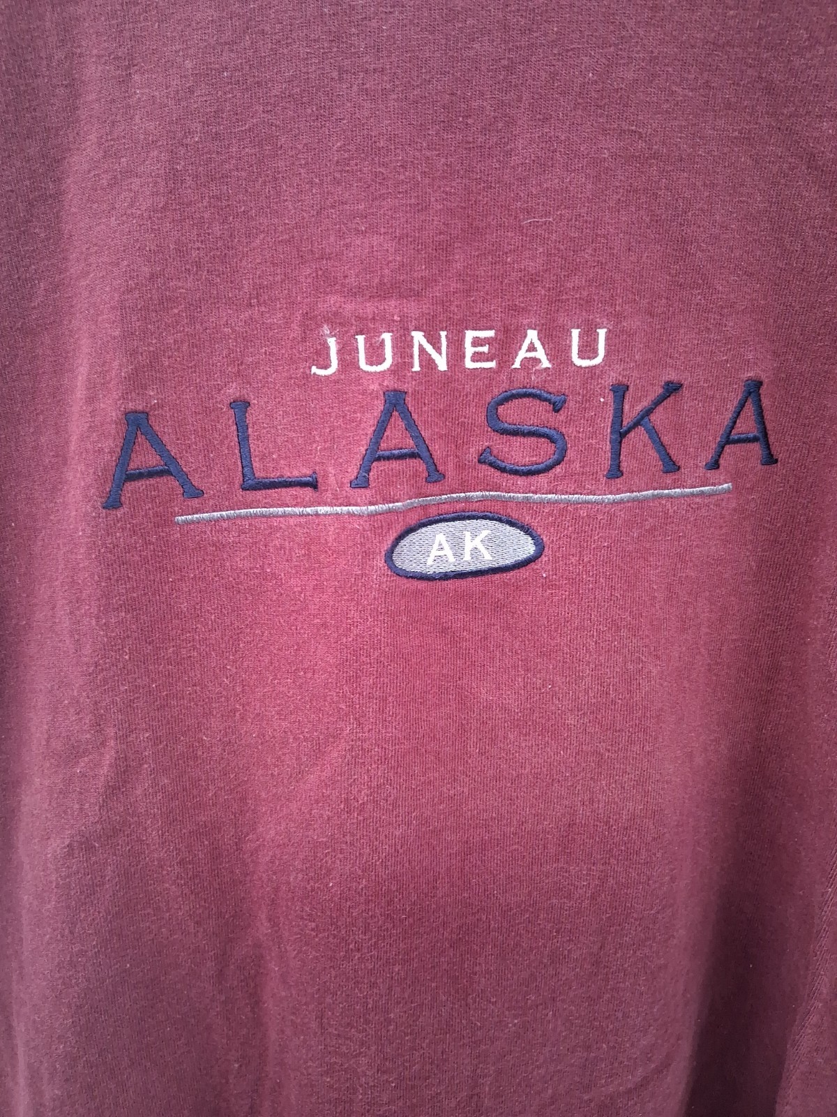 Vintage Oarsman 913 Shirt Mens Small Maroon Juneau Alaska Ak Casual Travel Y2k