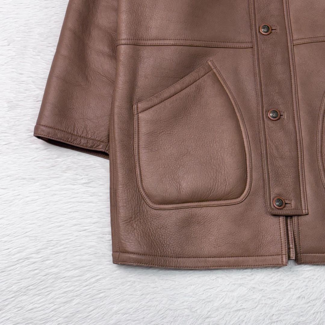 Authentic BERT PULITZER Leather Brown Coat Jacket Pre Owned Very Good Condition