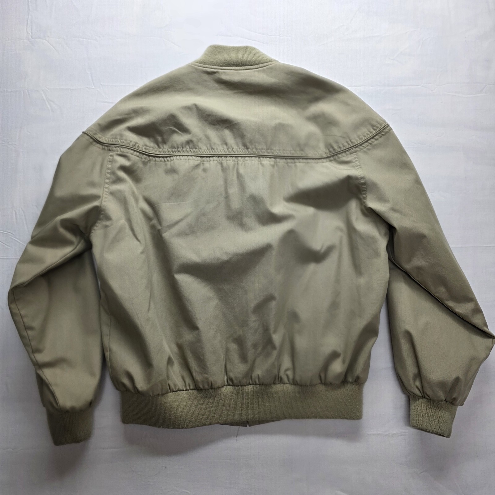 Vtg 90s Woodsman ATA All Terrain Apparel Bomber Jacket Mens Medium Khaki Oman