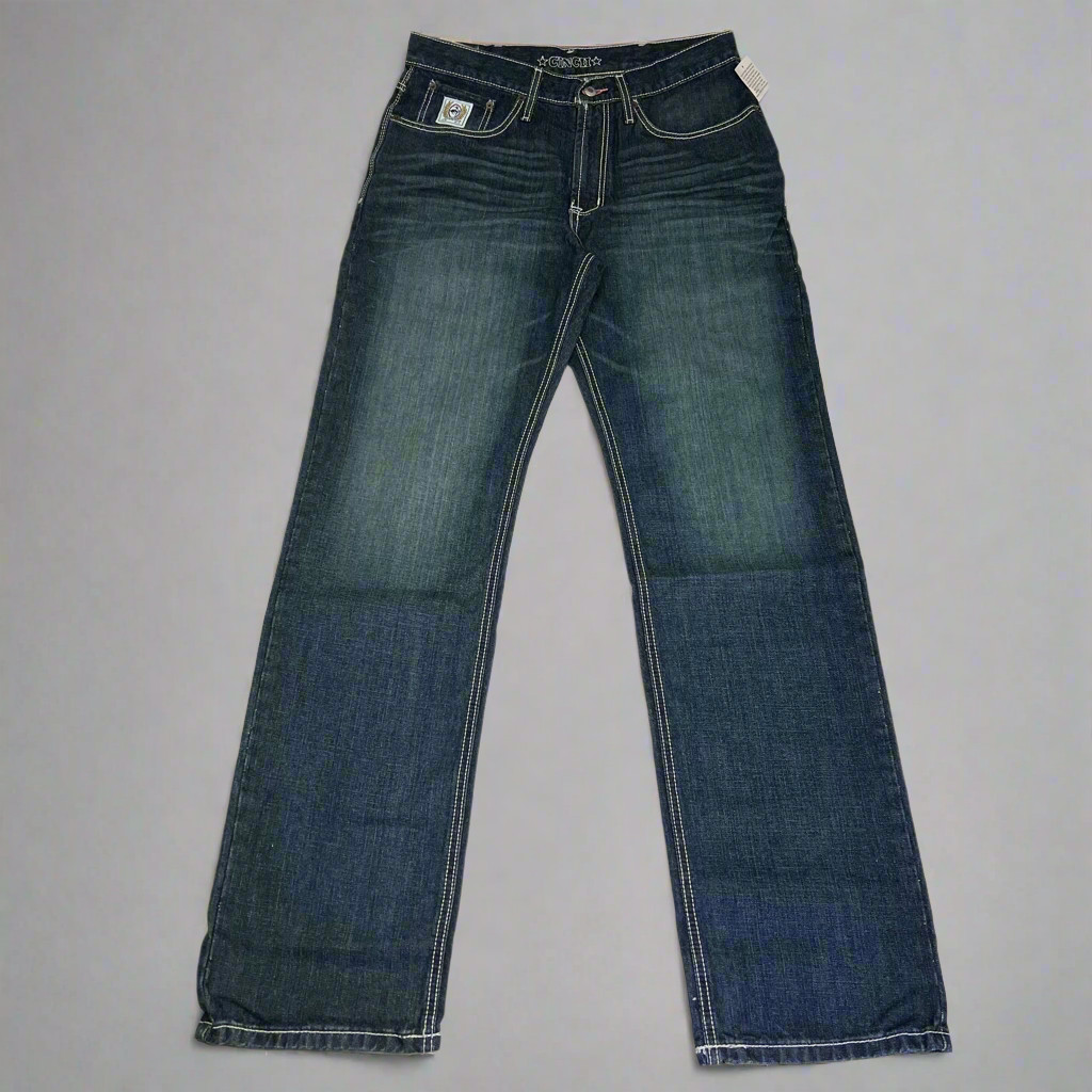 CINCH Relaxed Fit White Label Jeans Men’s Sz 33 X 36 Stonewash Indigo MB92834019
