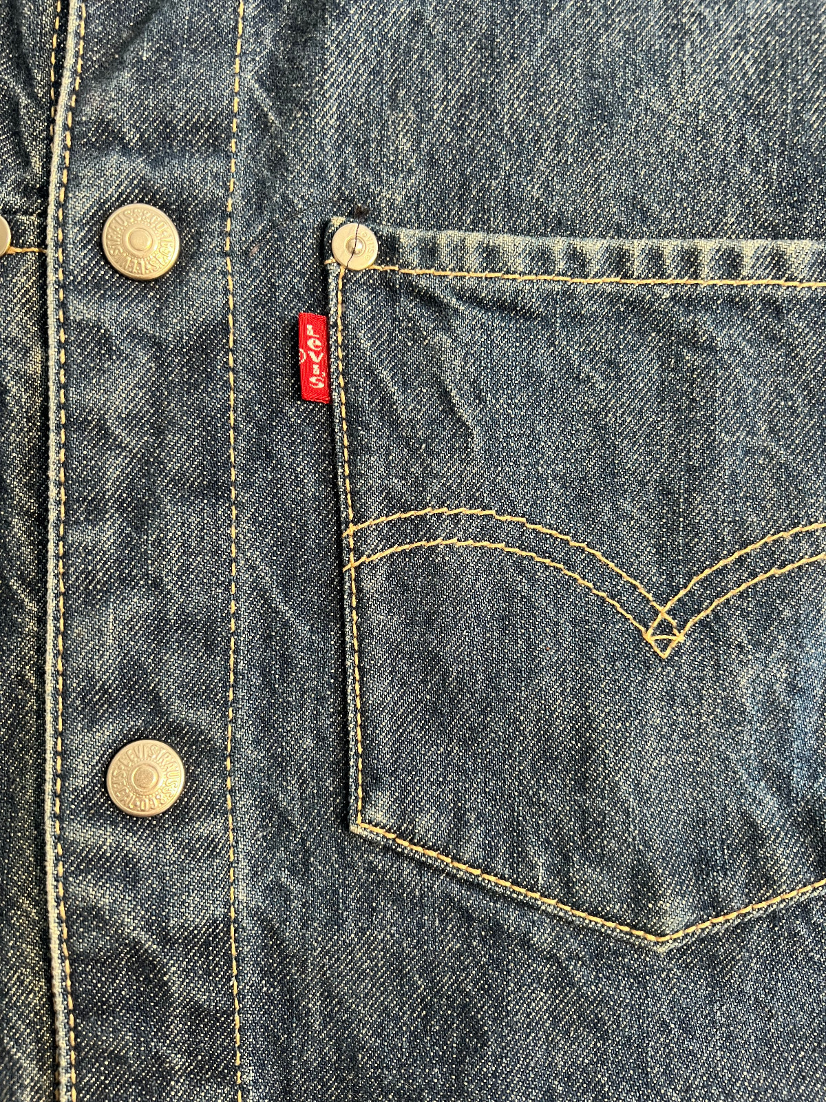 Levi’s Engineered Twisted Jacket M Trucker 41″ Denim Rare LVC-ish Y2K Made 2000