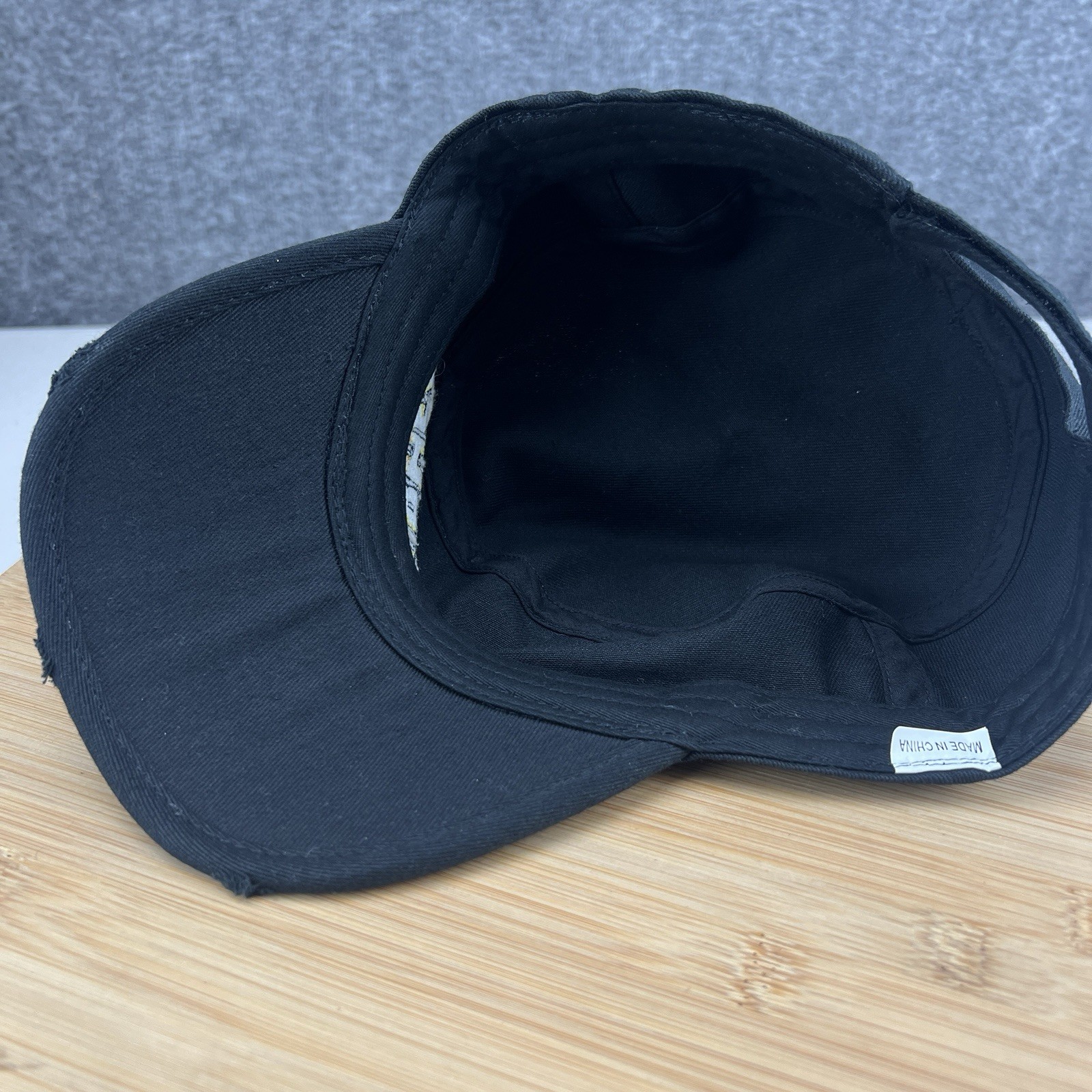 Warheads Sour Candy Army Cadet Hat Cap Strapback OSFM Adult Black Big Logo Promo
