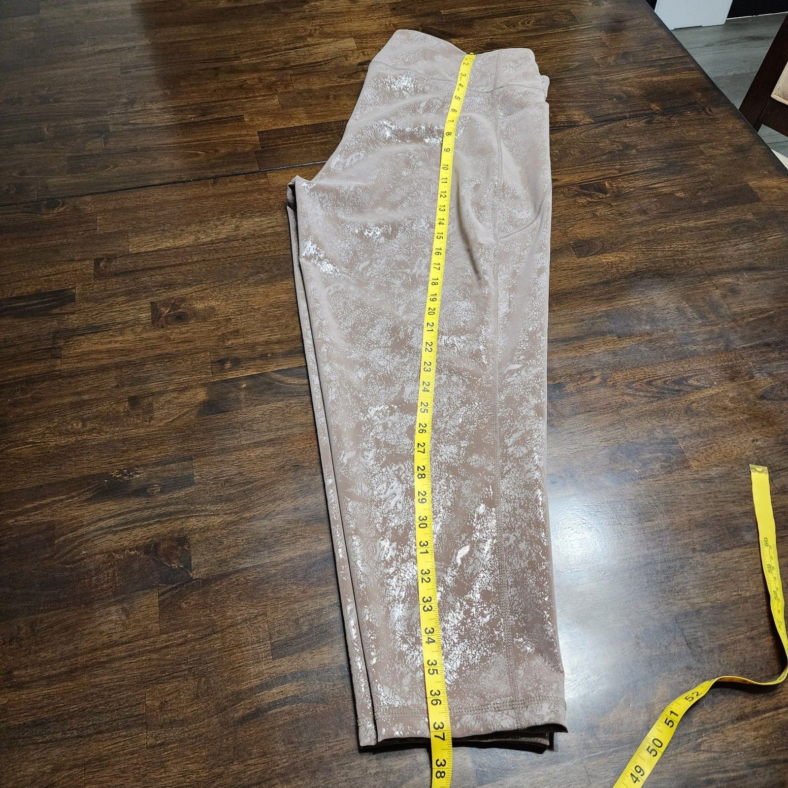Ideology 7/8 High‑Rise Compression Leggings – XXL – Foil Pine Brown – NWT