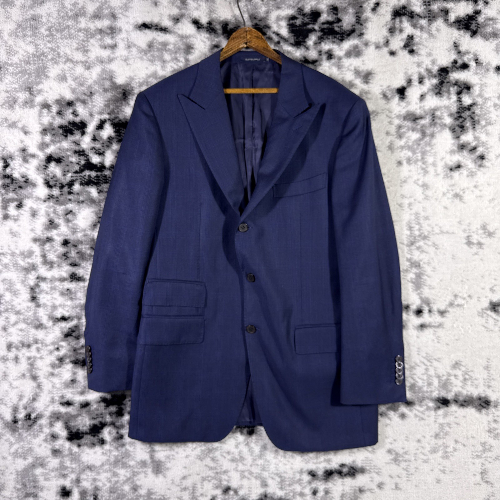 Suitsupply Washington Mens Suit US 44R EU 54 Zignone Wool Two Button Slim Fit
