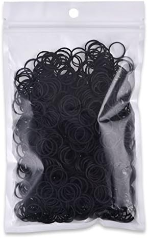 1000 pcs Mini Rubber Hair Bands 1/2 Soft Elastic Bands for Woman Hair Braids
