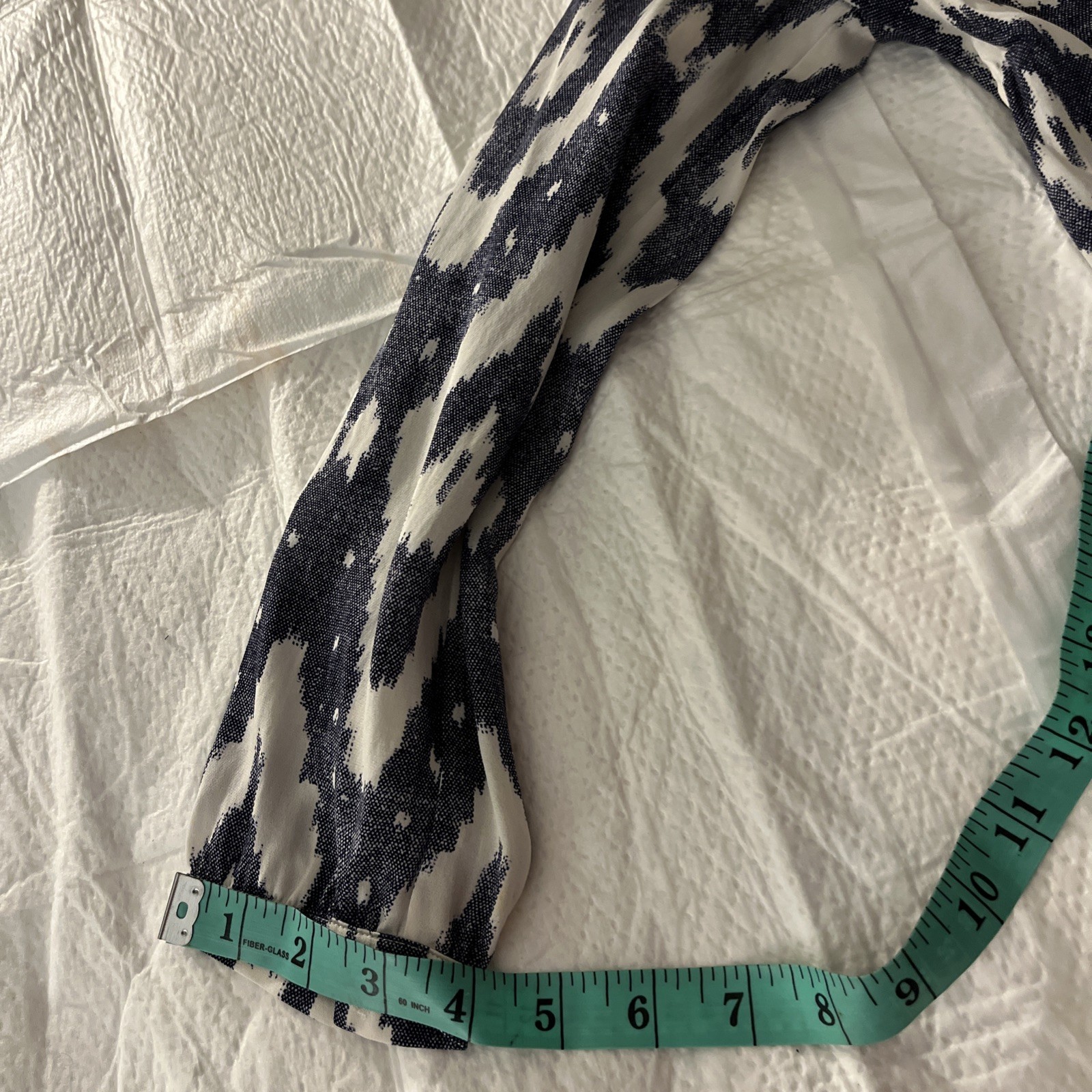 “ J. Crew Collection Navy And White Blouse Size 00