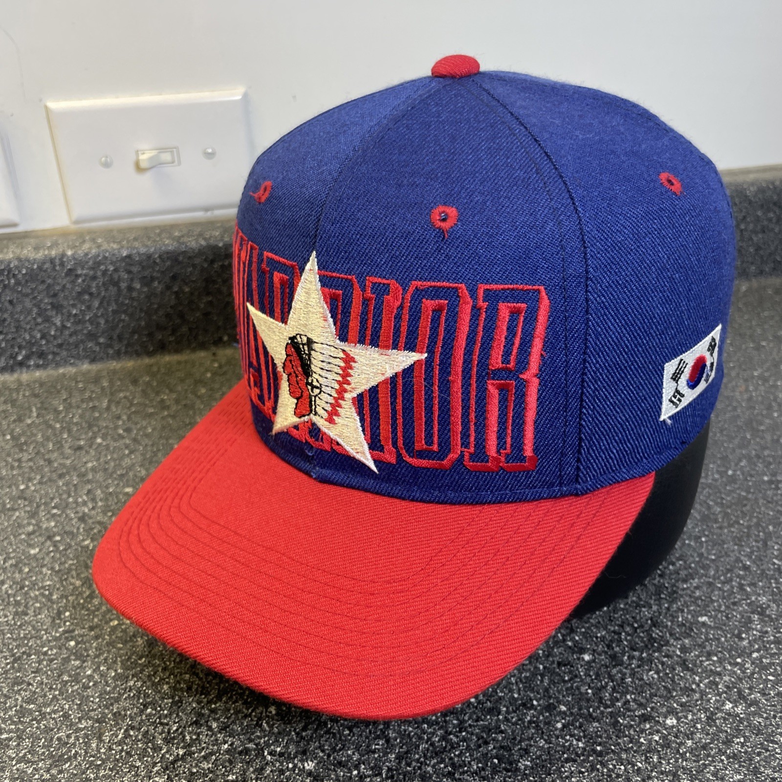 Vintage Korean War Warrior Hat Cap Snapback Re-up Second To None Veteran NWOT