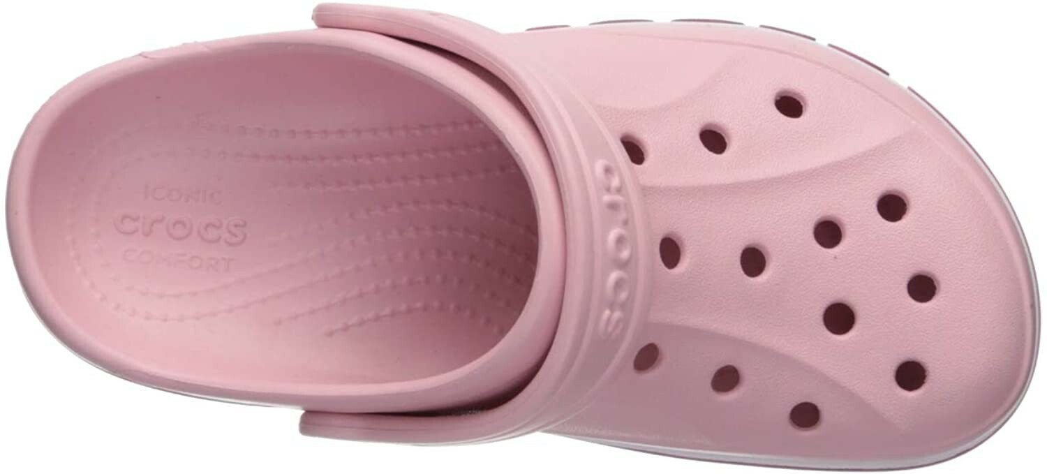 CROCS Bayaband Clog Pink Girls Size 12, 1 Water Shoes NEW