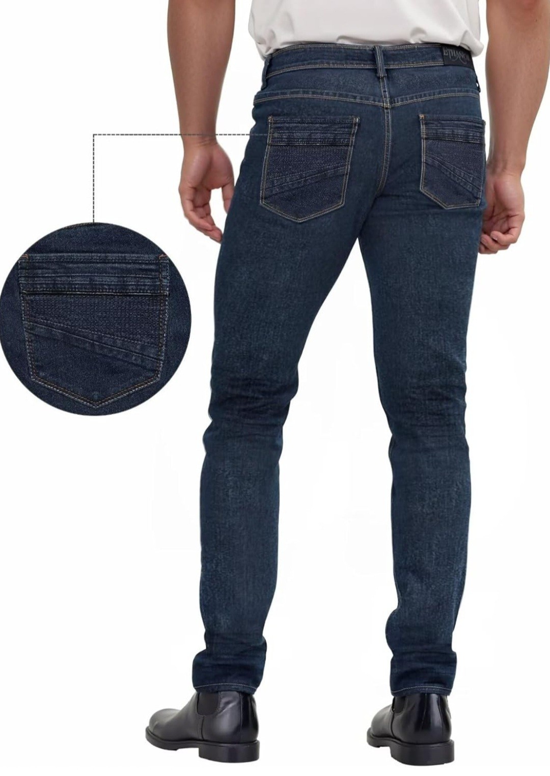 ETHANOL Mens Comfy Stretch Slim Fit Straight Casual Pants, 5 Pockets,NWT Size 36