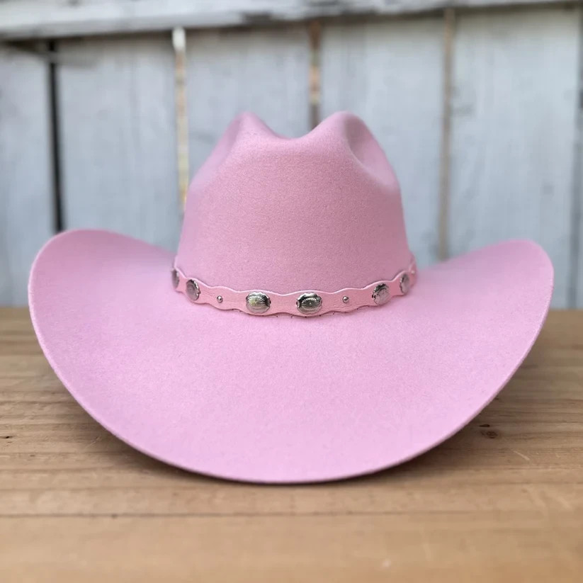 Original Tombstone 20X Western Cowboy Fur Felt Hat Denver Style – Pink