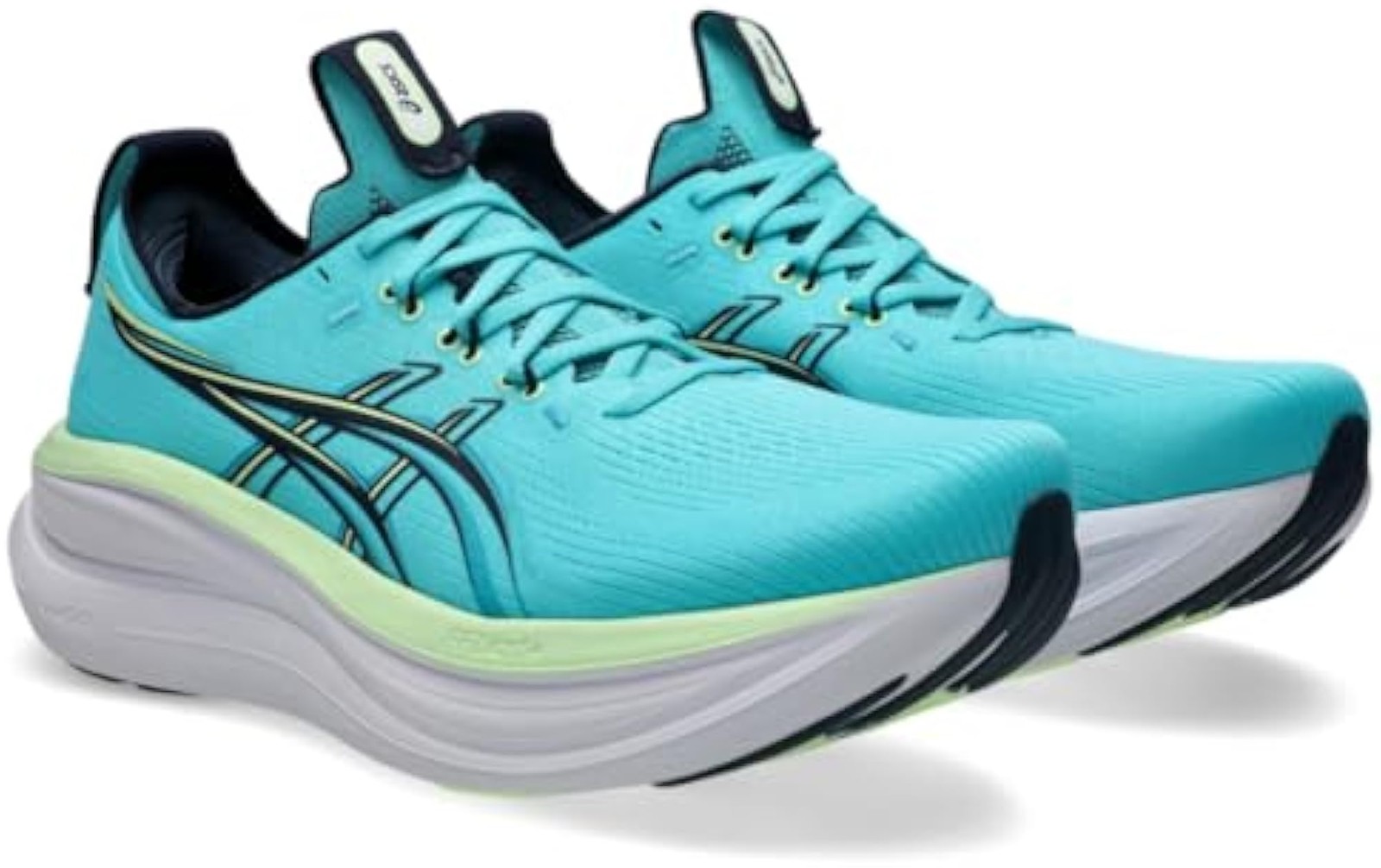 ASICS Men’s Gel-Nimbus 28 Running Shoes, 12.5, Energy Aqua/Midnight – Energy Aqu