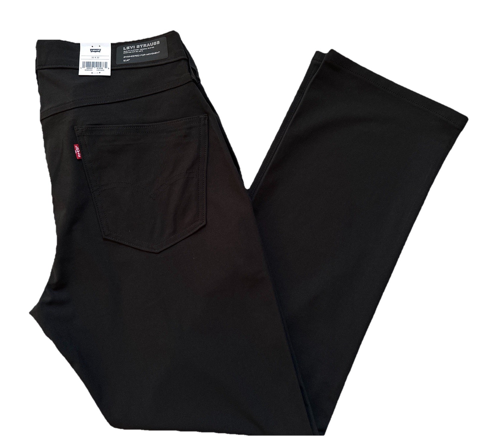 Levi’s Men’s 514 Straight Tech Pants, Black